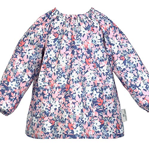 スモック 女の子 子供 幼稚園 保育園 長袖 120~130cm Floret LAURA ASHLEY N1185020