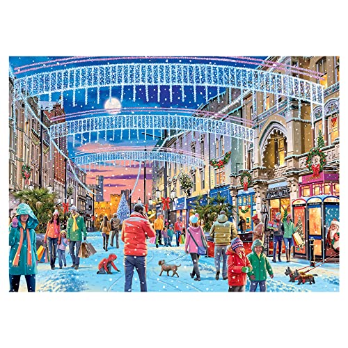 Jumbo, Falcon de luxe - Christmas in Cardiff, Christmas Jigsaws, 1000 Pieces for Adults, Multicolor, 68 x 49 cm - Image 2