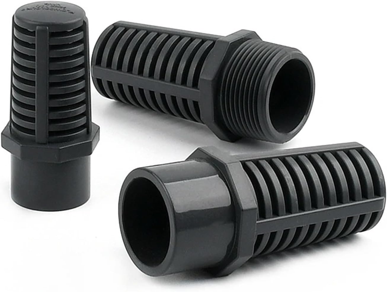 2Pcs Pipe Aquarium Water Pump Filter Joint Fish Tank Water Inlet Strainer Garden Home Water Tube Fittings Permeable Cap Mesh(O.D 63mm,2PCS)