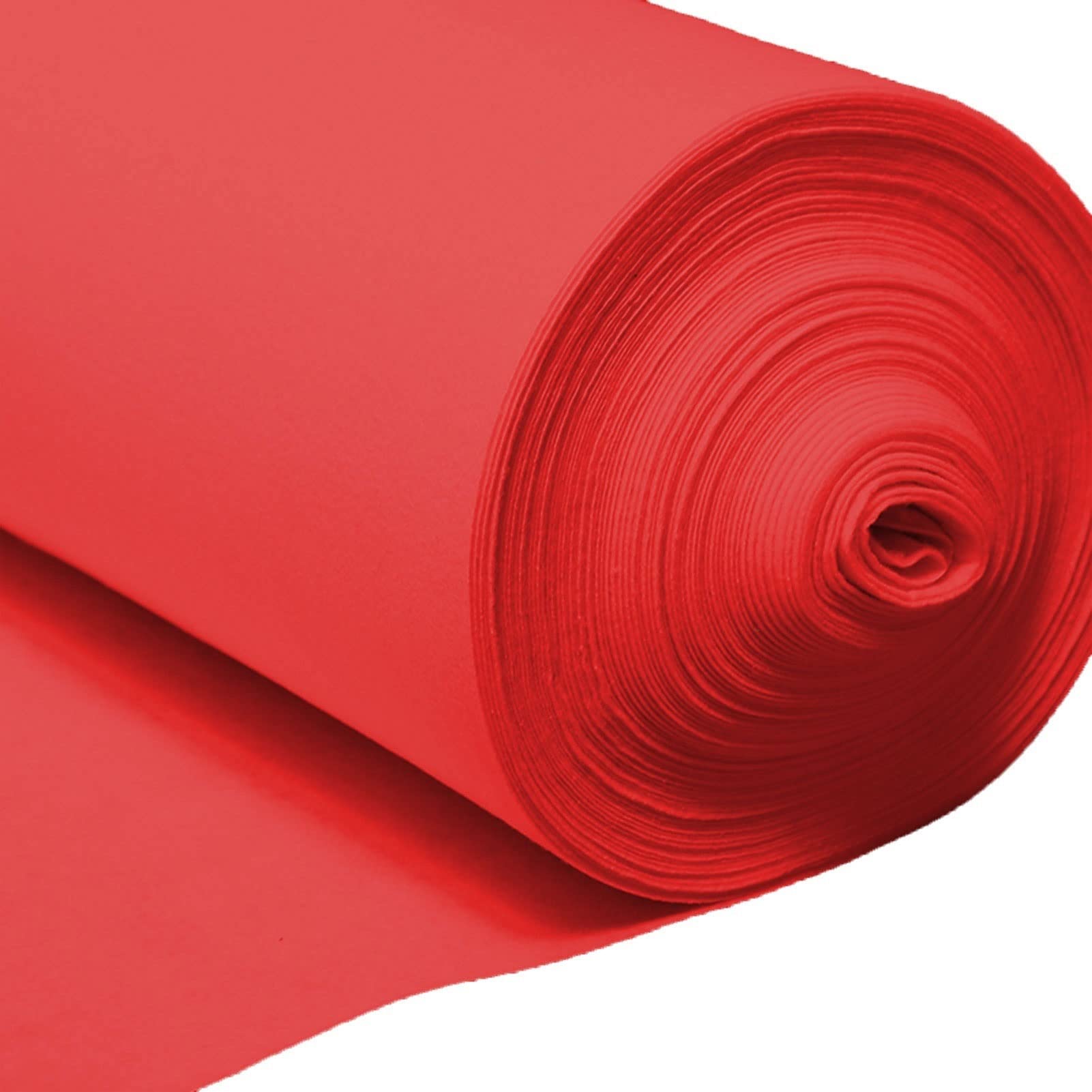 Tappeto Runner Rosso Spessore 2 mm, Tappeto da Sposa Resistente all'Usura Tappetino da Corridoio per Feste di Nozze per Accessori per Esterni Natalizi, Poliestere Tagliabile (Size : 1x10m)