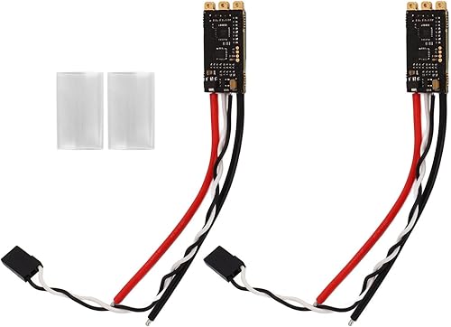 Miniatura 2 de RiToEasysports RC sin escobillas ESC, 2 unids 45A RC Drone controlador electrónico de velocidad con luz LED para FPV Crossing Drone Four Axes Drone