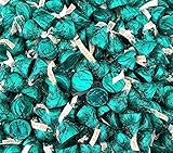 HERSHEY'S KISSES Milk Chocolate Caramel Green Foil Candy, 2 Pound Bag