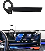 PZK Car Phone Mount for BMW X5 X6 2024-2026 & BMW X7 2023-2026 Accessories | Magnetic MagSafe Phone Holder for BMW X5 X6 X7 14.9-inch Screen 360° Rotation Hands-Free with Storage Box Not Affect Vent