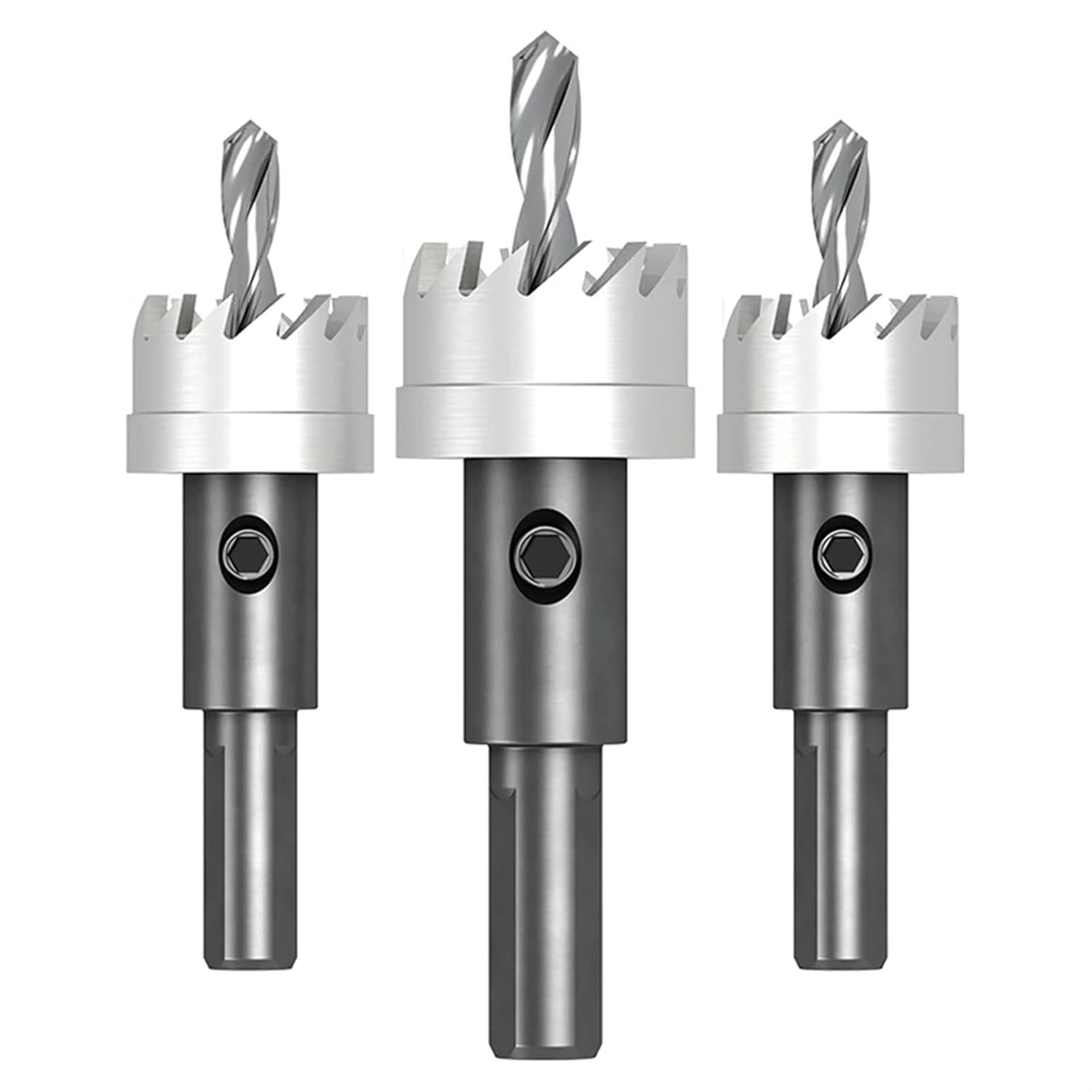 High-Speed Steel Nickel-Plated Hole Opener Professional Stainless Steel Iron Plate Aluminum Alloy Hole Opener Lathe Drill Tools 1Pcs(18mm)