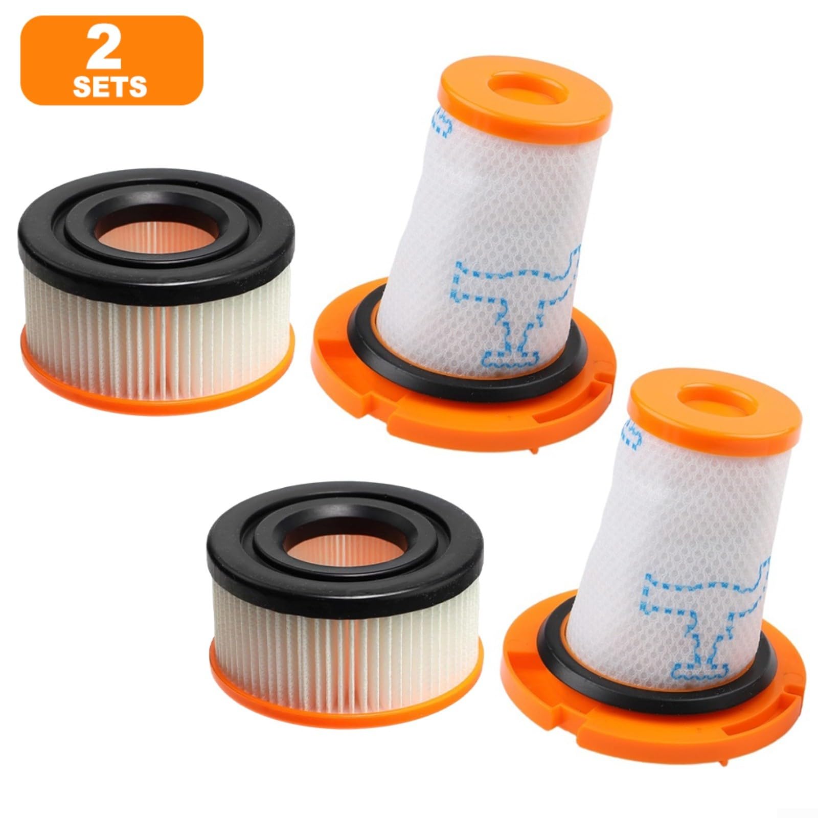 Filtro HEPA di ricambio per scopa X-Force per Flex 12.60 Neo 13.60 14.80, accessori per aspirapolvere, filtri lavabili e riutilizzabili (2 set)