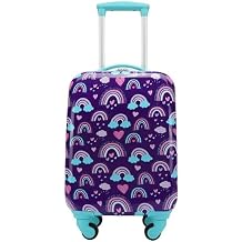 KidzPac Adventure Explorer Whimsical Cabin Suitcase for Little Travelers Rainbow