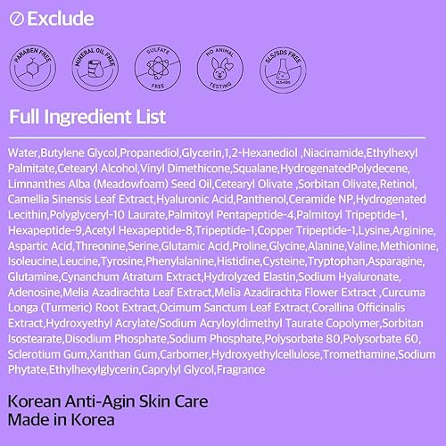 Miniatura 7 de Retinol Peptide Youthful Serum 1.01 fl oz  Anti-envejecimiento, hidratante y reafirmante para arrugas y manchas oscuras, suero de retinol suave para