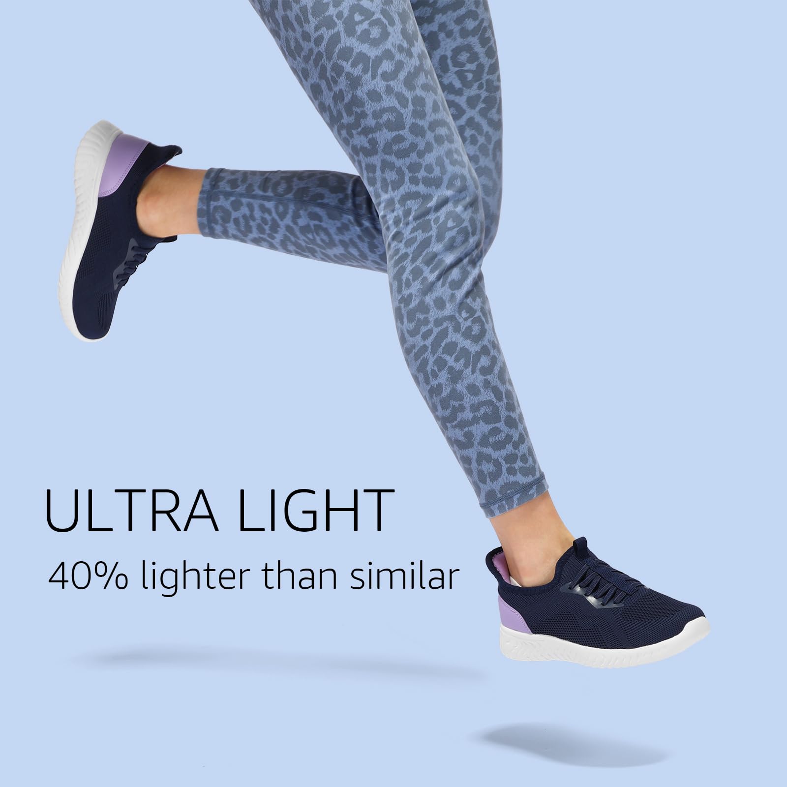 STQ Scarpe da Ginnastica Donna Ortopediche Memory Foam Senza Lacci Comode Sportive Sneakers