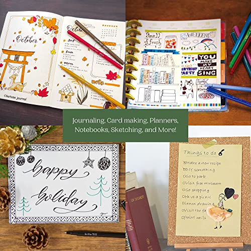 Uchida Le Pens Multicolor Set - 36 Colors Complete Set - Le Pen Pens For Journaling - Smudge Proof Fine Pens For Writing, Drawing - 0.3 Fine Line Lepen Pen Set #TOP6