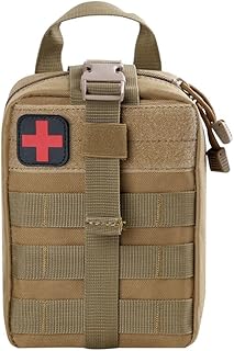 SzBlaze Tactical Molle Medical Pouch EMT First Aid Bag Rip-Away Utility (Bag Only) for Outdoor Hiking Camping (Mud Color)