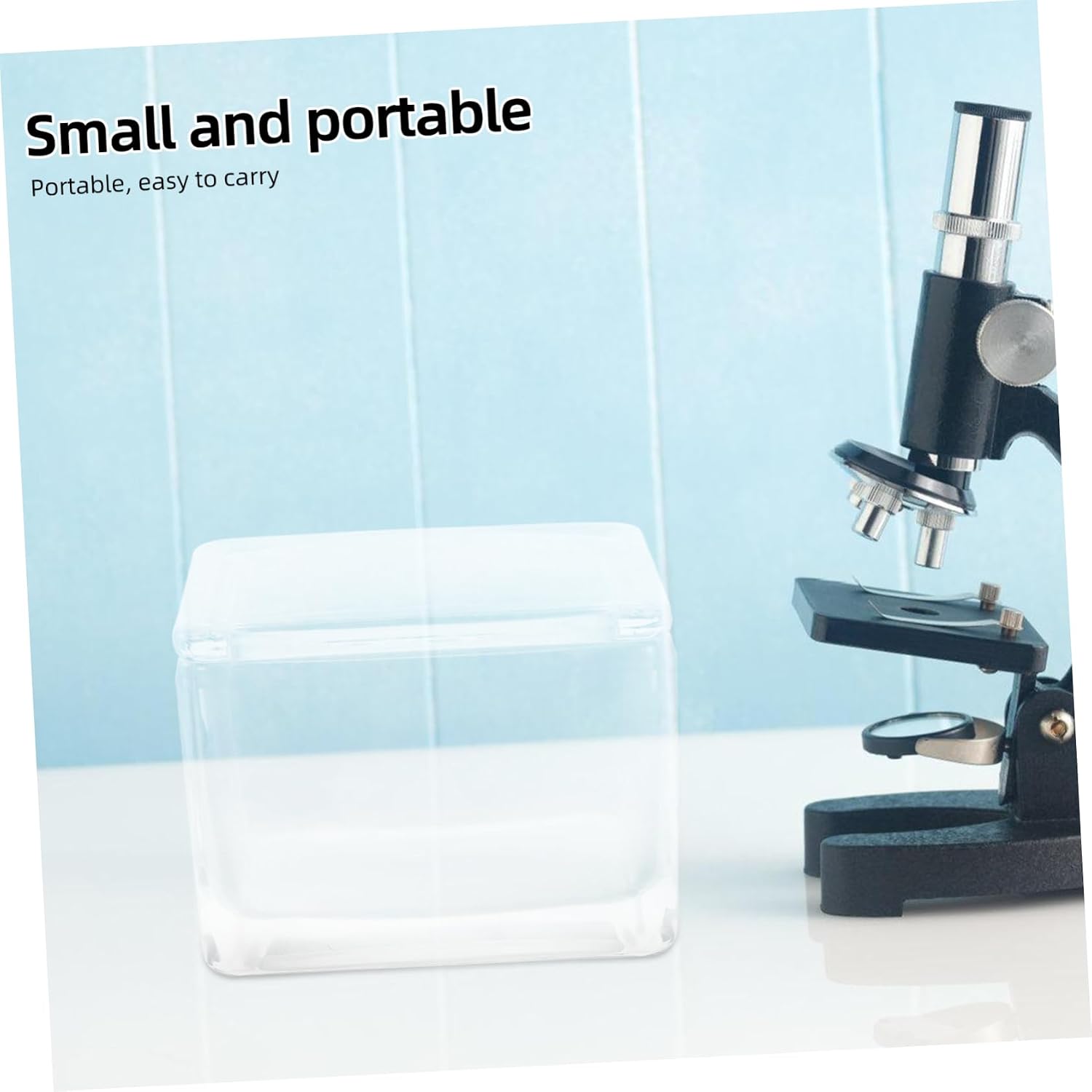 Luxshiny Glass Staining for Microscope Slides 20 Slide Capacity Vertical Horizontal Design Glass Material Laboratory Use