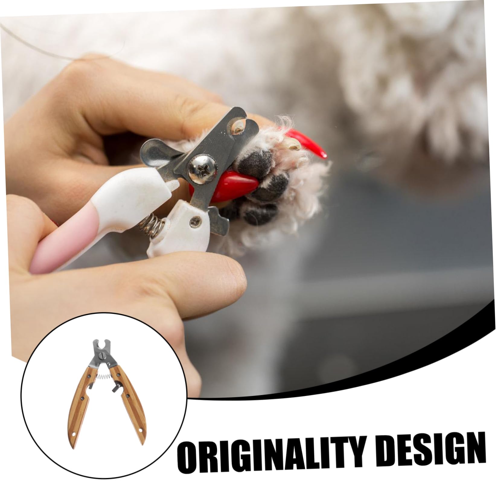 COSMEVIVI Dog Cat Pet Nail Clipper Small Nail Cutter Trimmer for Grooming Professional Kitten Clipper Wear-Resistant Easy Blind Cutting