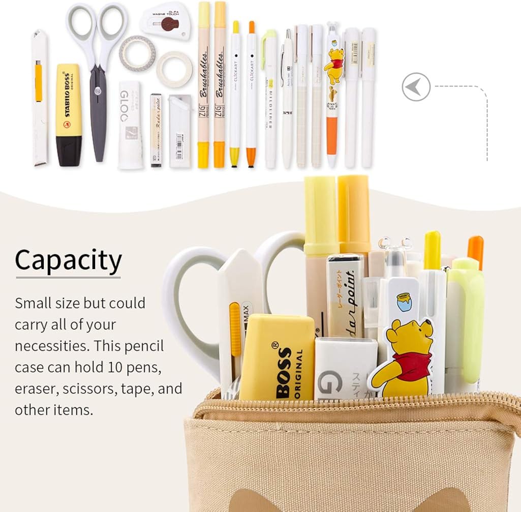 EASTHILL Big Capacity Pencil Pen Case Pouch Box Organizer Large Storage for Bullet Journal