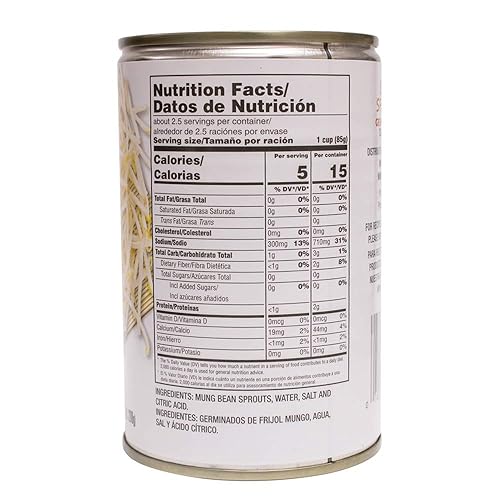 Miniatura 2 de MW Polar Canned Vegetables, Bean Sprouts, 14,4 oz (Pack de 12)