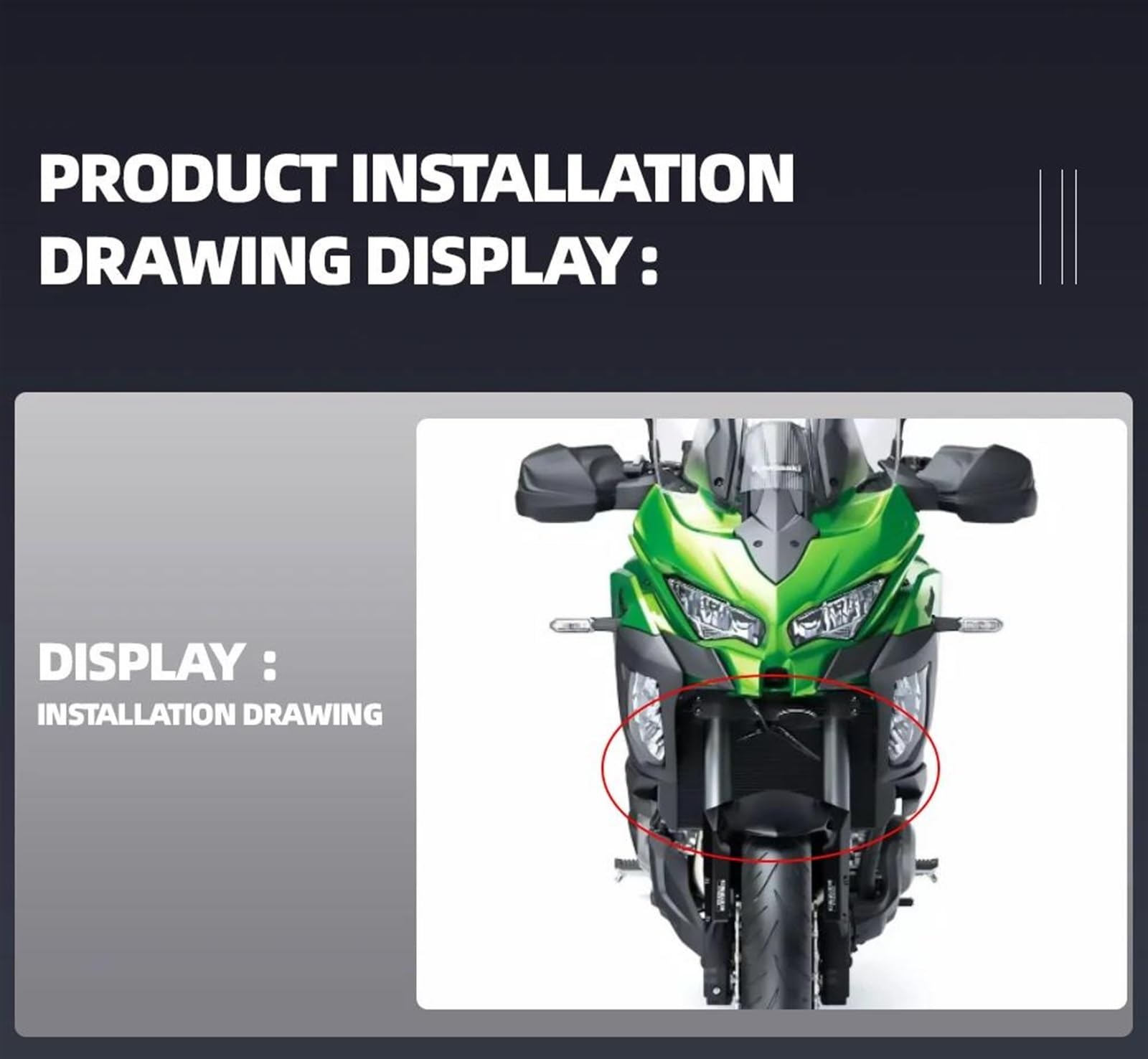 Grille De Protection Radiateur/Calandre Pour Kawasaki Versys 1000 (2012-2024) - Alliage, Style Aérodynamique