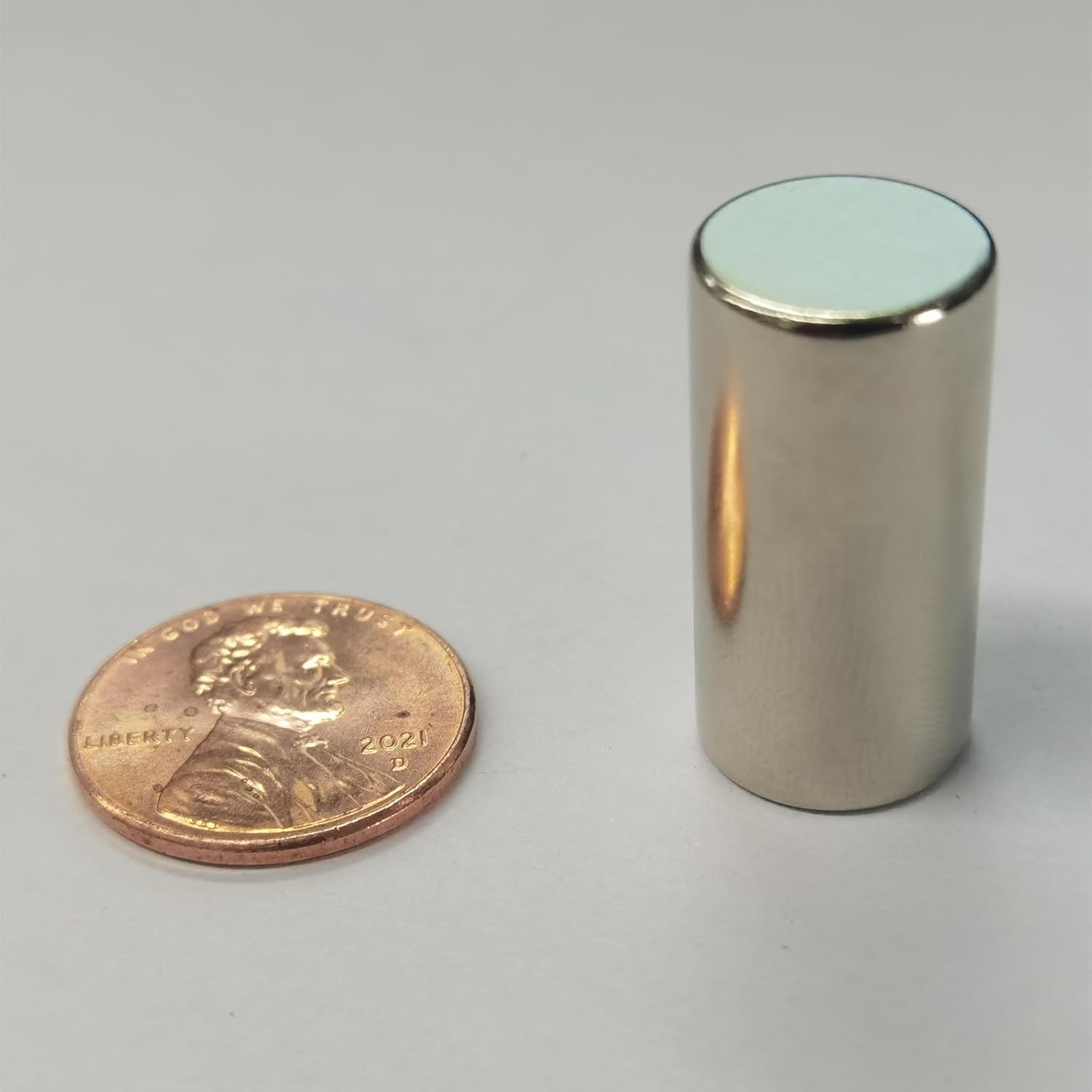 Super Strong Neodymium Disc Cylindrical - 1/2”D x 1.00”H - 8 Pack Rare Earth Magnets, Powerful Round Refrigerator Magnets for Fridge,Crafts,Office,Whiteboard,Dry Erase Board,Cat Eye Gel Polish Magnet