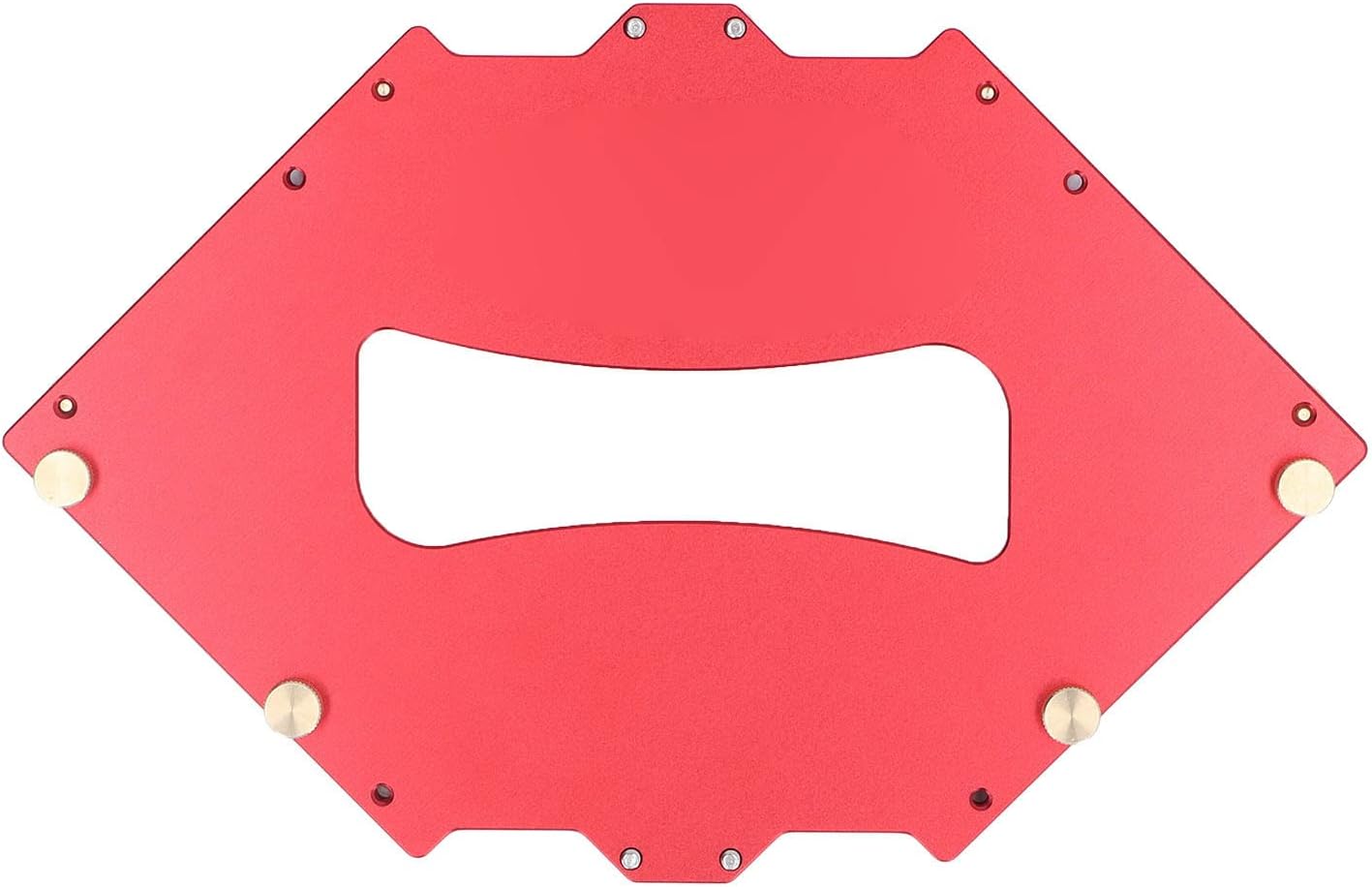 Router Table Corner Jig Aluminum Alloy Radius Templates Kit, Professional Woodworking Treatment Tools, T10 - T40 R5 - R40 Templates for Carpenter, Includes 12 Templates and He