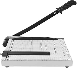 裁断機 ペーパーカッター 断裁機 金属ベース 紙裁断 ペーパー カッティングマシン 業務用 家庭用 仕事用 写真 のカット 12枚裁断(A4+)