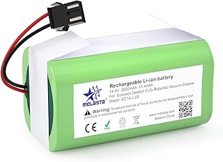 14.4V 2600mAh Replacement Battery for Ecovacs Deebot N79 N79S DN622 Li-Ion Battery Compatible with Tesvor 500 Eufy RoboVac 11, 11S MAX 30, 30C Max 12 15C MAX 15T 35C