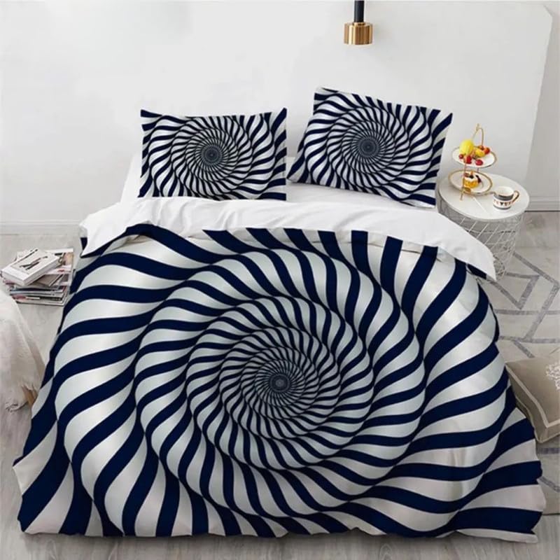 Housse de couette 240x260 tourbillon gris pour une décoration de chambre élégante