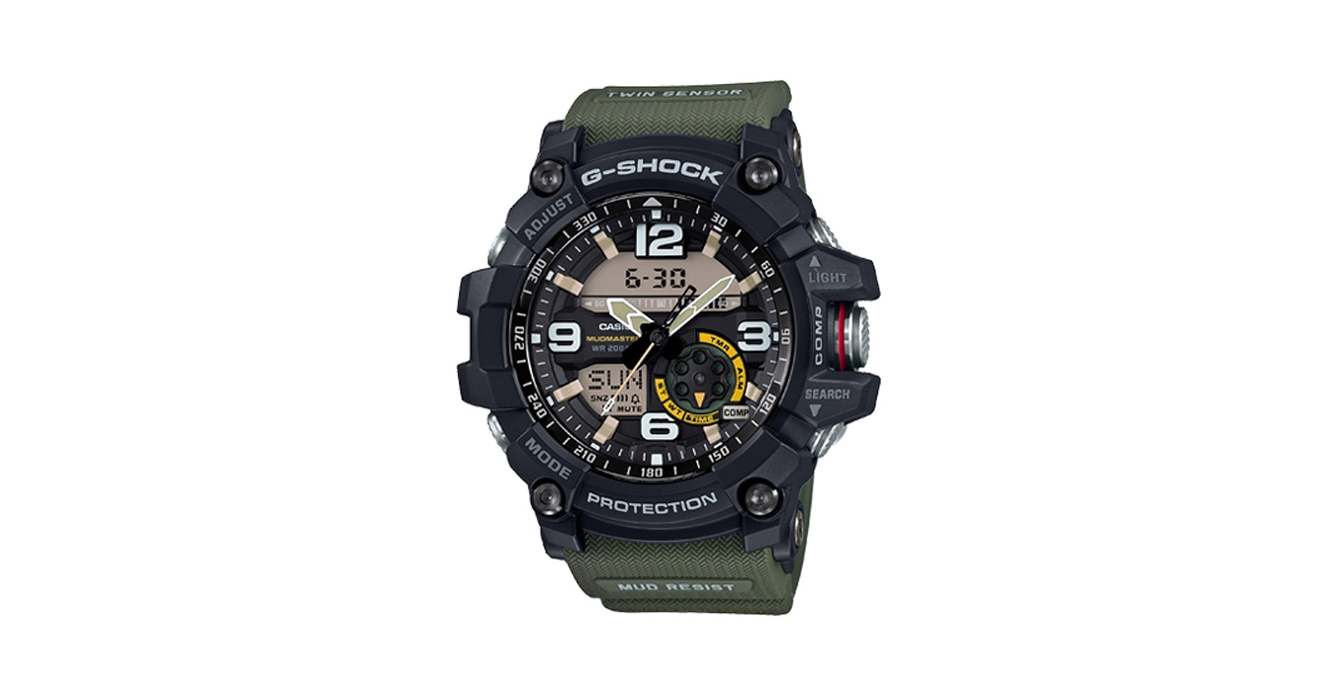 【使用回数少】G-SHOCK GG-1000GB マッドマスター ツインセンサー 使用回数少】G-SHOCK GG-1000GB マッドマスター ツインセンサー