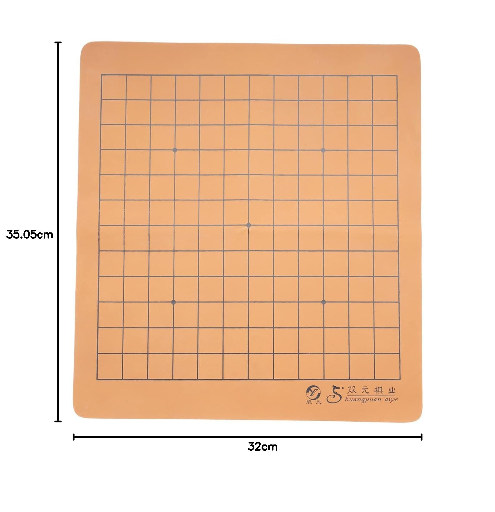 Go Game Board Reversibile 22,9 x 22,5 x 33,5 cm Arrotolabile e Pieghevole in Ecopelle Tavola da Viaggio - Classico gioco da tavolo strategico (Weiqi/Baduk)