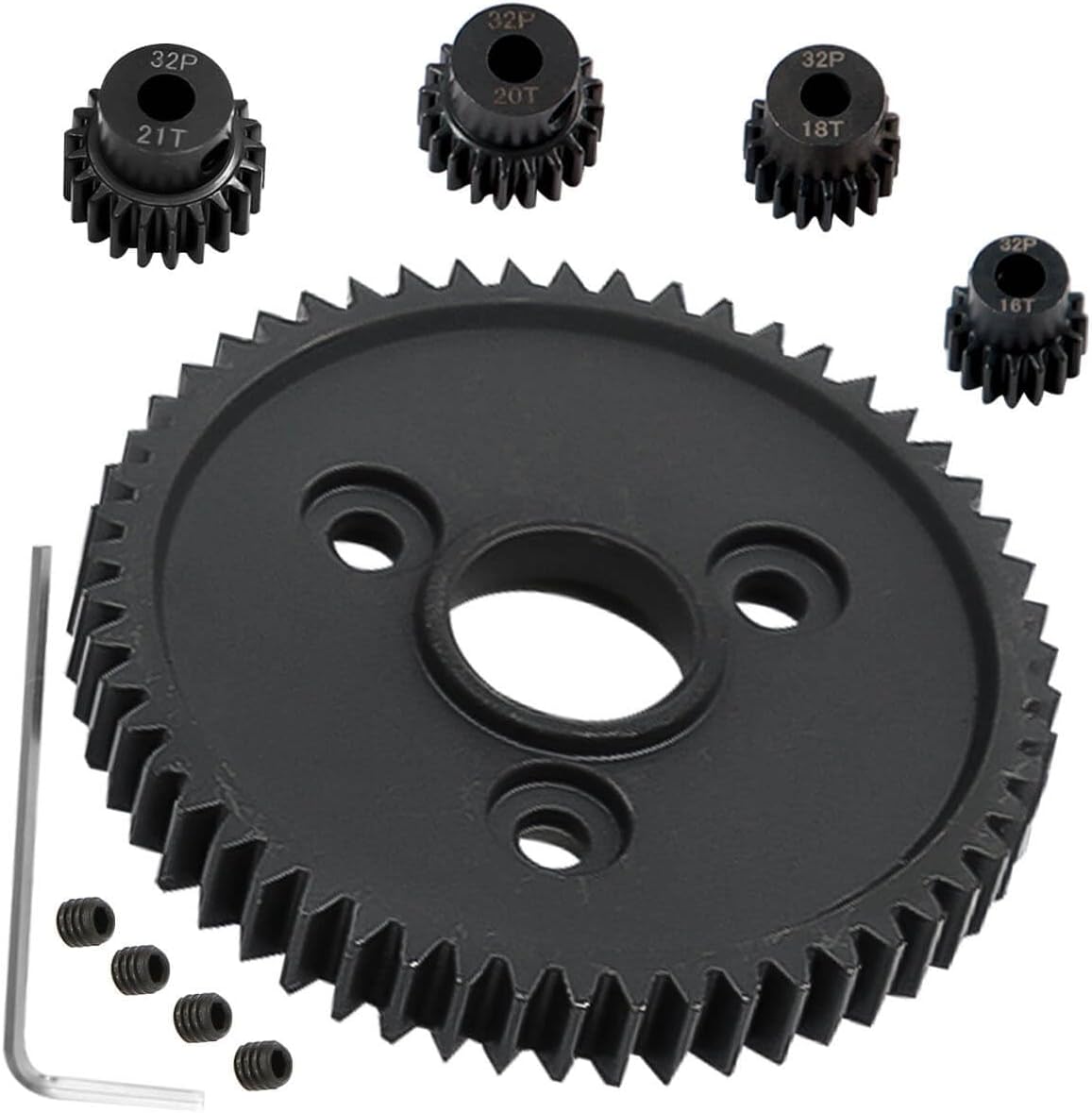 RCMYou 54T Spur Gear 0.8h(32Pitch) Transmission Gears Spur Gear with 16T/18T/20T