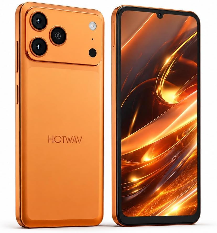 A17 Pro Max Celular 4G 128GB 12GB RAM 5160mAh - Laranja