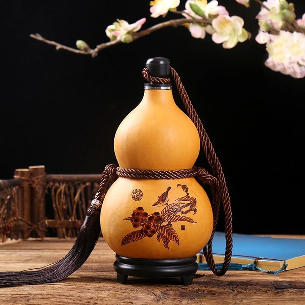 K8456 瓢箪 ひょうたん 天然瓢箪 茶飾り 酒器 置物飾り 特殊材料 古