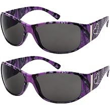 EDGEIWEAR Sports Wrap Style Sunglasses Pink Camo Purple Camoflage