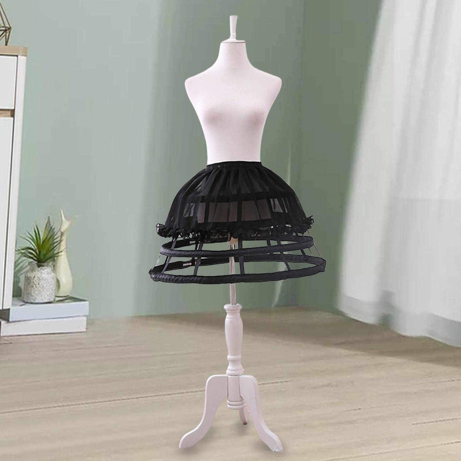 Tsffae Jupon Crinoline Victorien Pour Femme Jupe Cerceau Cage Vintage Jupon Agitation Robe Cosplay Jupon Cage Agitation Jupon Pour Robe De Bal Victorienne