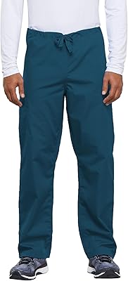 Cherokee Unisex Scrub Pants for Men & Women Drawstring Cargo Medical Uniform Straight Leg Nursing Scrub Bottoms - 4100