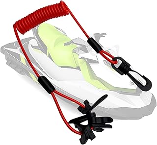 Boat Safety Lanyard Button,Outboard Boat Engine Safe Stop Cord Tether with 7 Keys - Lanyard Button, Stop Lanyard for Outboard Motor