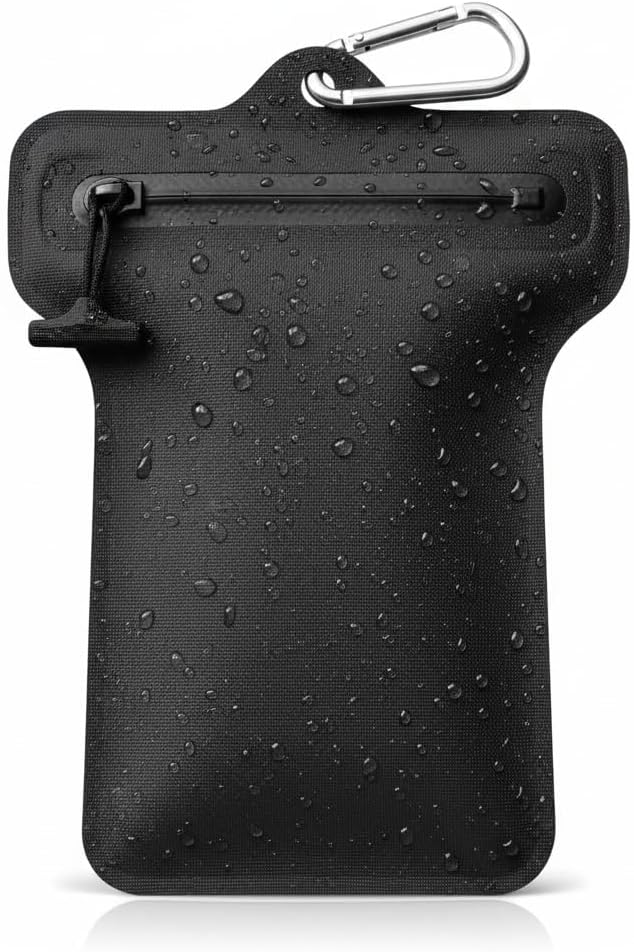 IPX8 Airtight Waterproof & Fire Resistant Pouch – Dry Bag for Phone, Passport, Cash, Car Key & Electronics