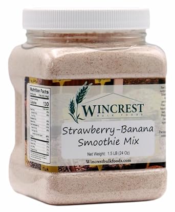 Strawberry Banana Smoothie Mix  1.5 Lb Container