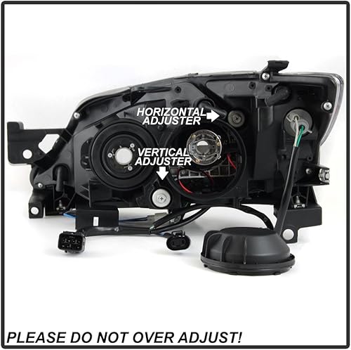 Miniatura 5 de ACANII - Para modelo halógeno Negro ahumado 2008-2014 Subaru Impreza WRX Switchback LED DRL proyector faros delanteros