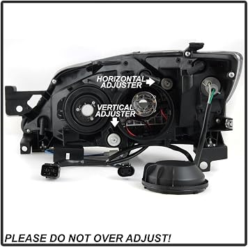 ACANII - For [Halogen Model] Black Smoked 2008-2014 Subaru Impreza WRX Switchback LED DRL Projector Headlights Headlamps