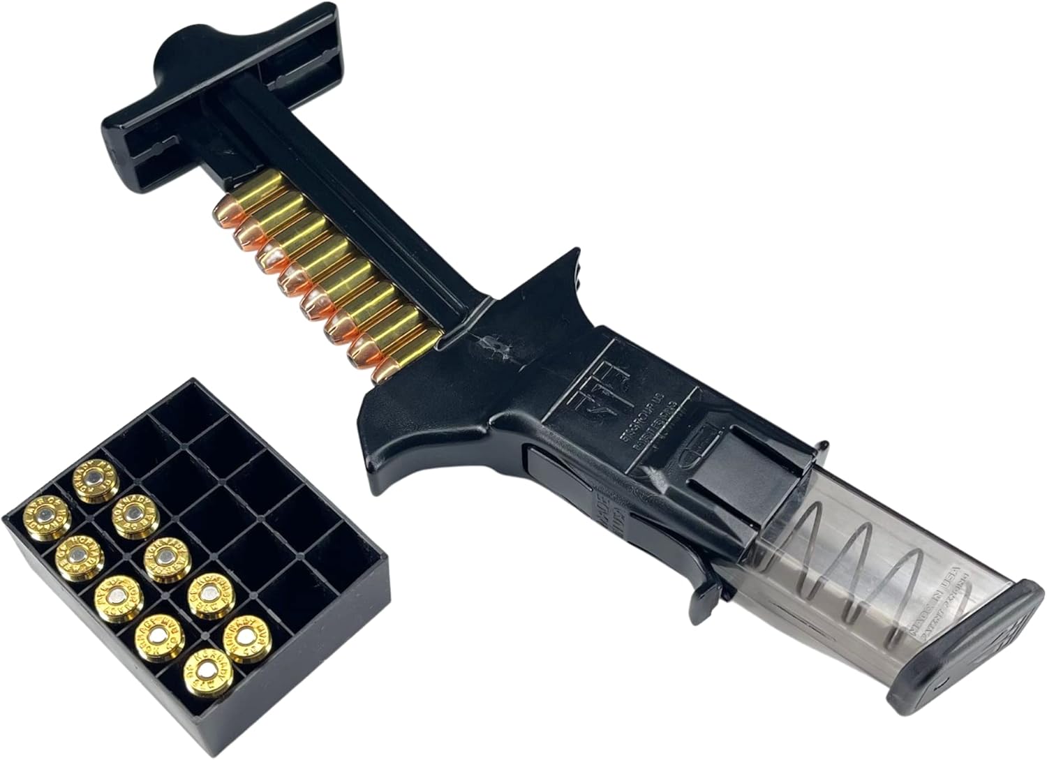 ETSETS Universal Pistol MAG Loader 9MM Negro Yaxa Store