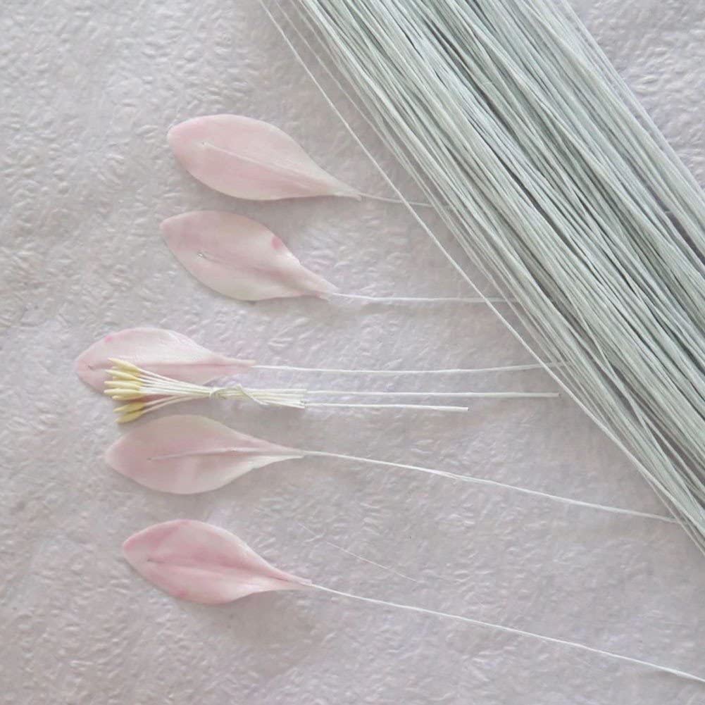 100 Tallos De Alambre Para Floristería Y Manualidades - 36 Cm