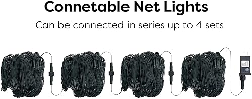 Miniatura 6 de WBao Luces de Navidad para exteriores, 360 luces LED de red de 11.5 x 6.9 pies con 8 modos, temporizador, certificado UL, de extremo a extremo,