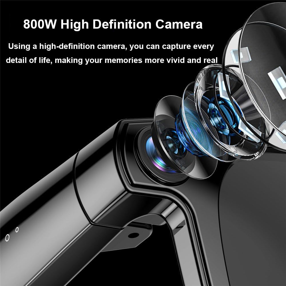 Occhiali Intelligenti Multifunzionali,Immagini 1080p,Dialogo Ai,Connessione Bluetooth/Wi-Fi,Riconoscimento Fotografico,Riduzione del Rumore,Traduzione,Controllo Touch,per Uso Quotidiano B