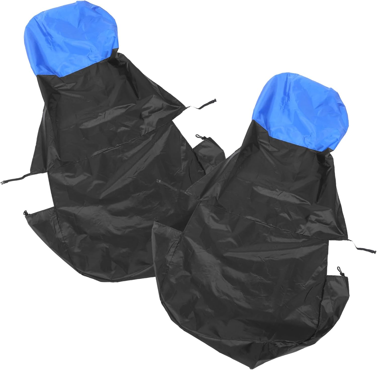 2pcs Black Car Seat Protector Cover, Universal 180t Polyester Taffeta