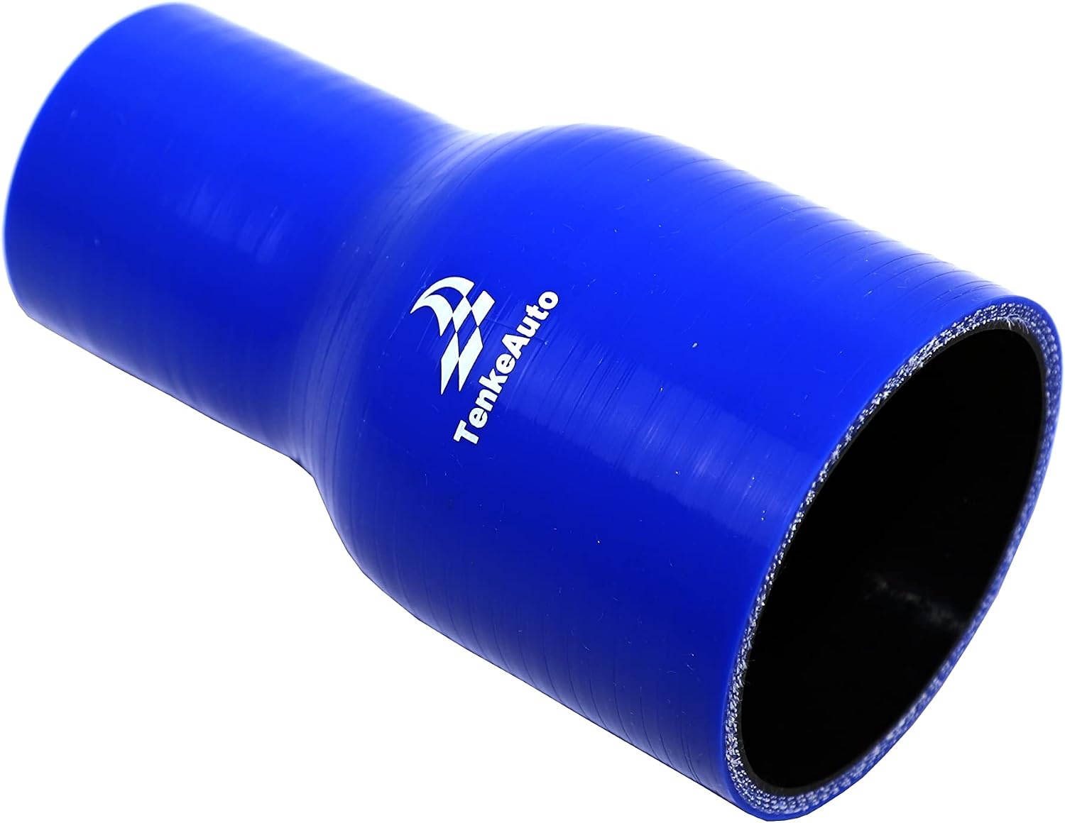 TenKe Universal 6" Length High Temperature 4-Ply Reinforced 2"-2.5" ID Straight Reducer Silicone Hose Coupler (Black, 2"-2.5")