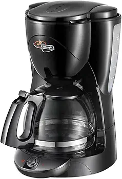 DeLonghi Macchina Caffè Icm2.1B Cafetera de Filtro ICM 2.1B, 1000 W, 1.25 litros, Plástico, Negro