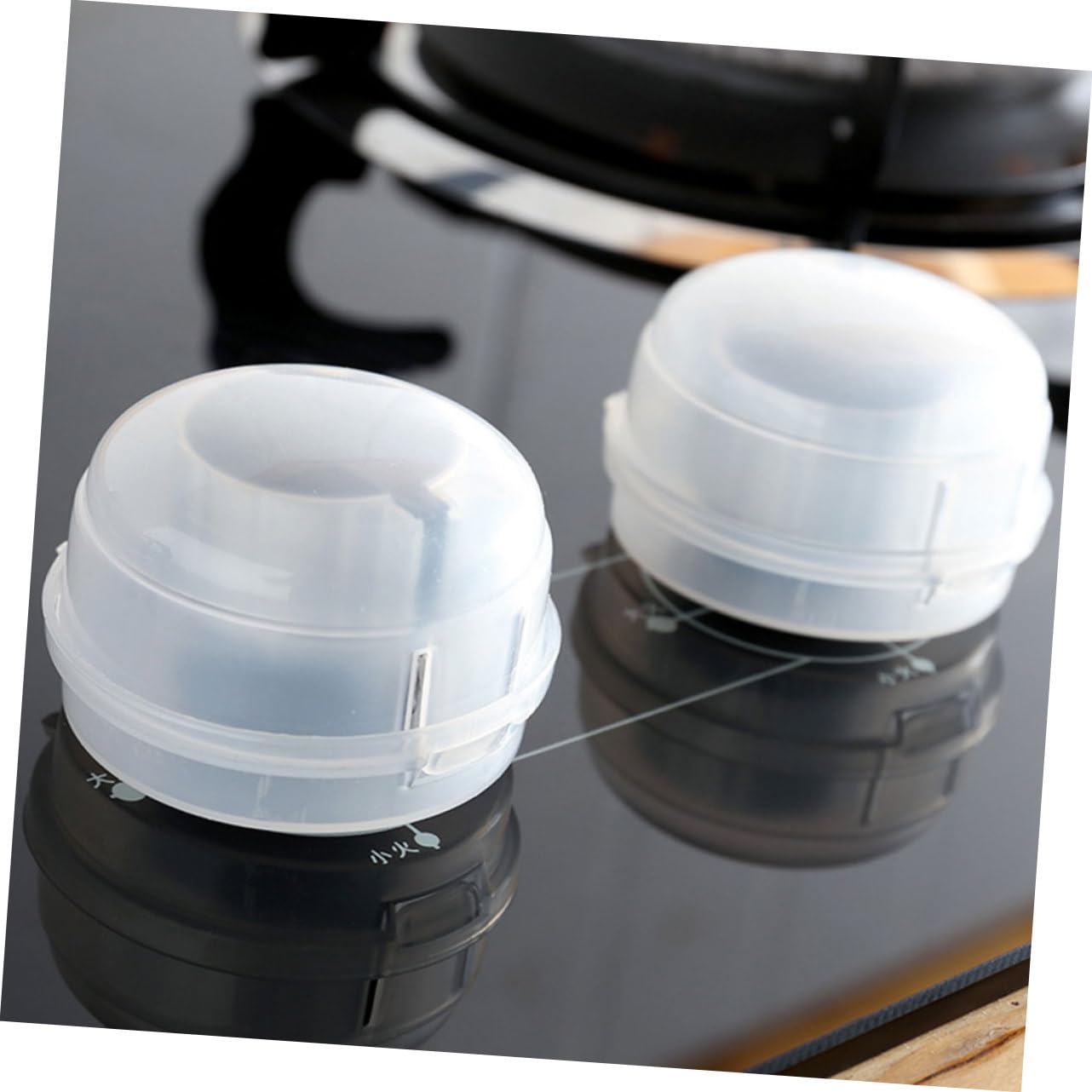 SHOWERORO 9pcs Gas Cooker Knob Cover Home Knob Cover for Boys and Girls Gas Stove Safety Protector