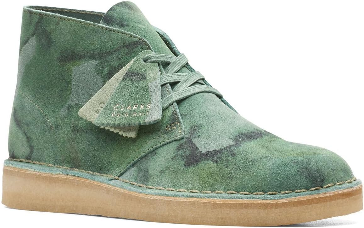 Clarks Mens Desert Coal Green Chukkas Boots Boots 8.5