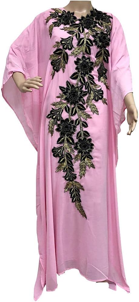 Women's Dress Moroccan Kaftan one Size fits All Plus Size Formal wear Maxi Gown Abaya