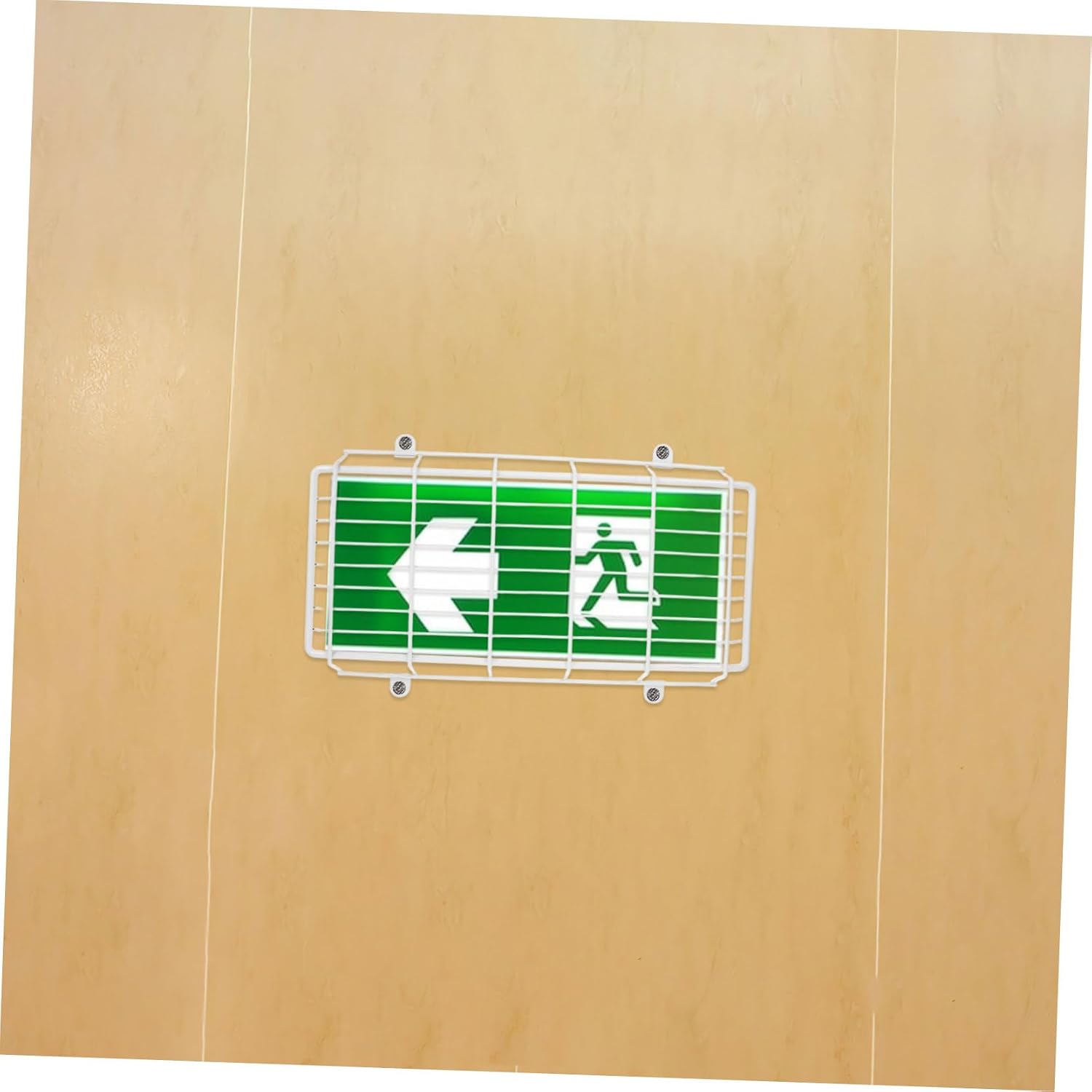 Iron Wire Guard for Exit Signs Wall Mounted Emergency Light Protection Protective Cage for Public Areas