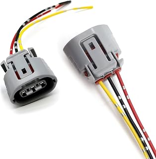 MLY 2-Pack 3-Pin Alternator Wiring Harness Plug, Plug & Play Pigtail Wire Harness Connector, Automotive Wire Harness Kit Replacement, Compatible with Lexus Nissan Infiniti EX35 G35 (Gray)