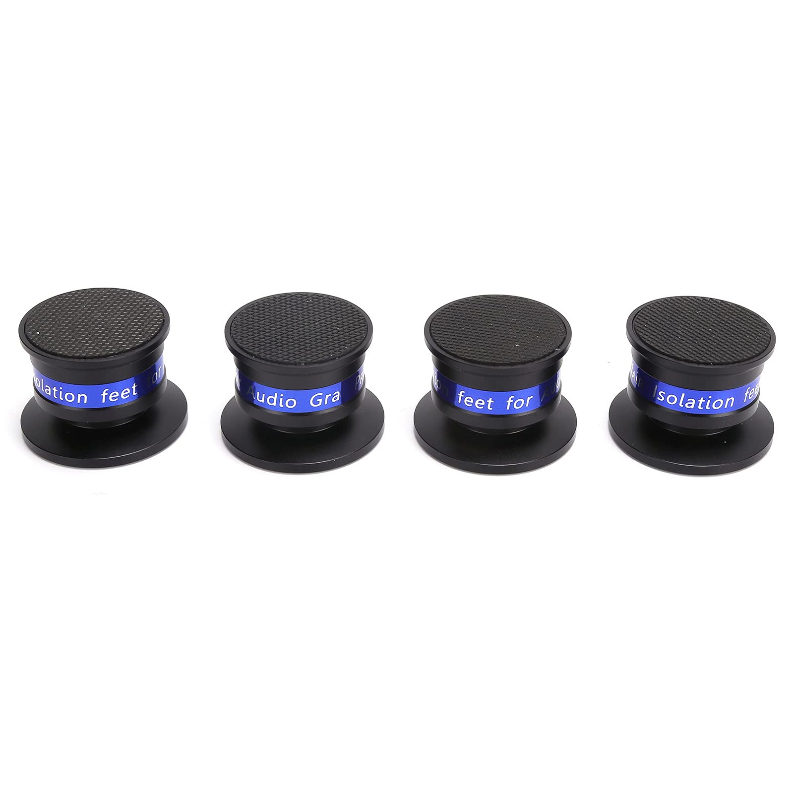 Sxhlseller Piedini Isolanti Cuscinetti Isolanti per Giradischi Punte per Altoparlanti Amplificatori CD/DVD - Piedini Antivibranti in Ottone in Lega di Alluminio con Gomma Antiscivolo per Chiarezza